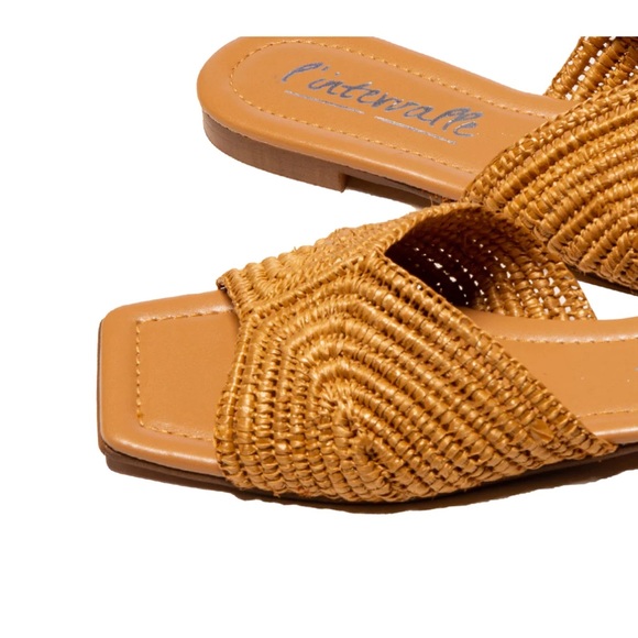 L’Intervalle Abilene Camel Flat Sandals Size EU 38 - Picture 3 of 11